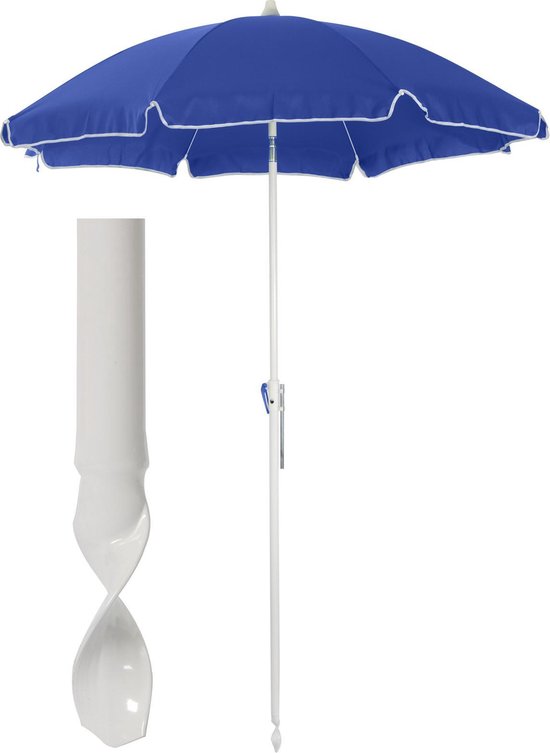 wrijving pijn doen investering Parasol Twist-In Diameter - Blauw - 180 cm | bol.com