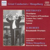 Concertgebouw Orchestra Of Amsterdam, Willem Mengelberg - Beethoven: Overtures / Schubert: Rosamunde Overture (CD)