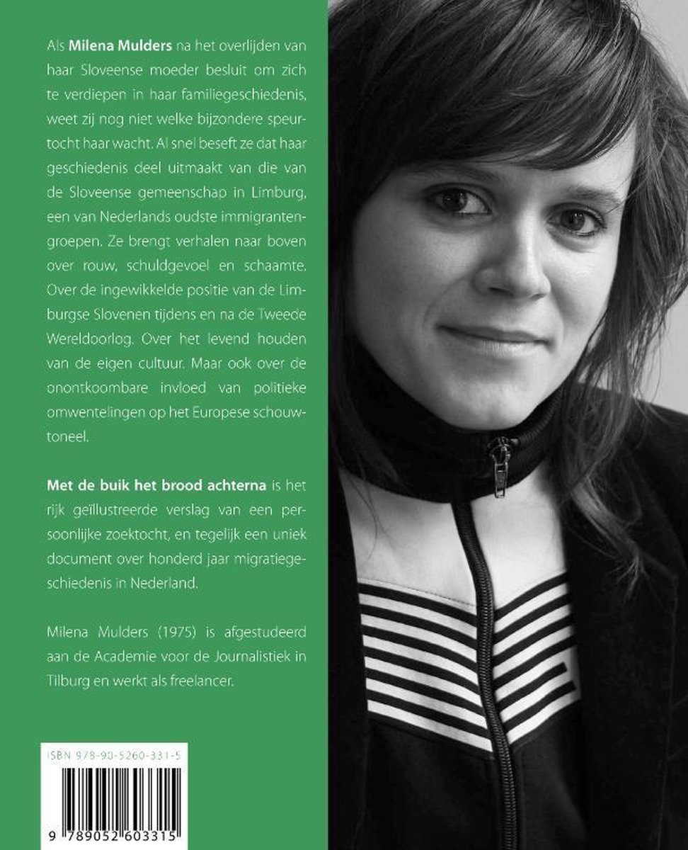 Met de buik het brood achterna - back cover