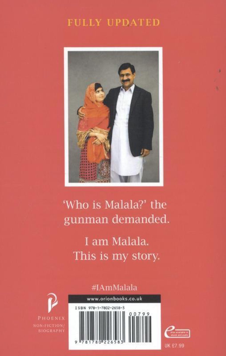 I Am Malala - back cover