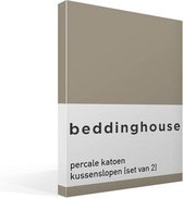 Beddinghouse - Percale katoen - Kussenslopen - Set van 2 - 60x70 cm - Taupe