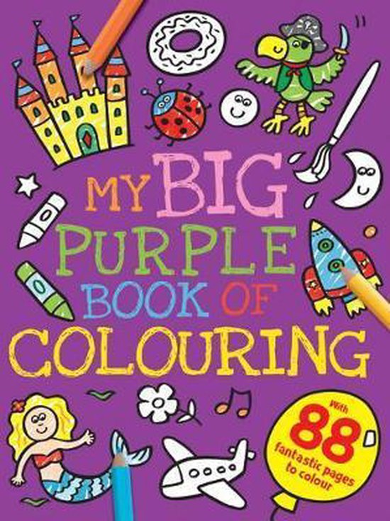 My Big Purple Book of Colouring 9781786704757 Boeken