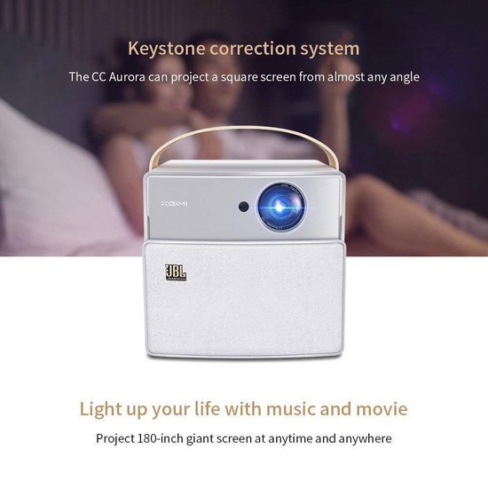 XGIMI CC Aurora | Portable Beamer | Projector | JBL Speaker | AirPlay |  WiFi | Accu | 16GB | bol