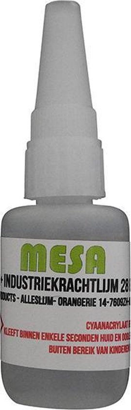 eeuw voor eeuwig Niet genoeg Mesa Industrielijm Super+ 28 gram de sterkste secondelijm verkrijgbaar. |  bol.com