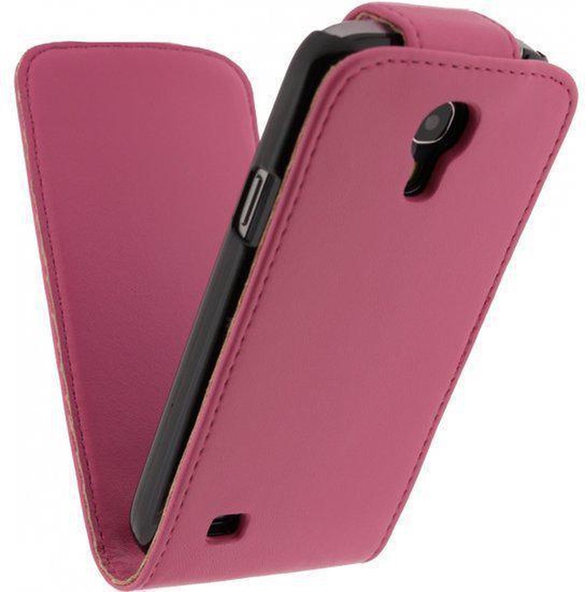 Xccess Leather Flip Case Samsung I9195 Galaxy S4 mini Pink