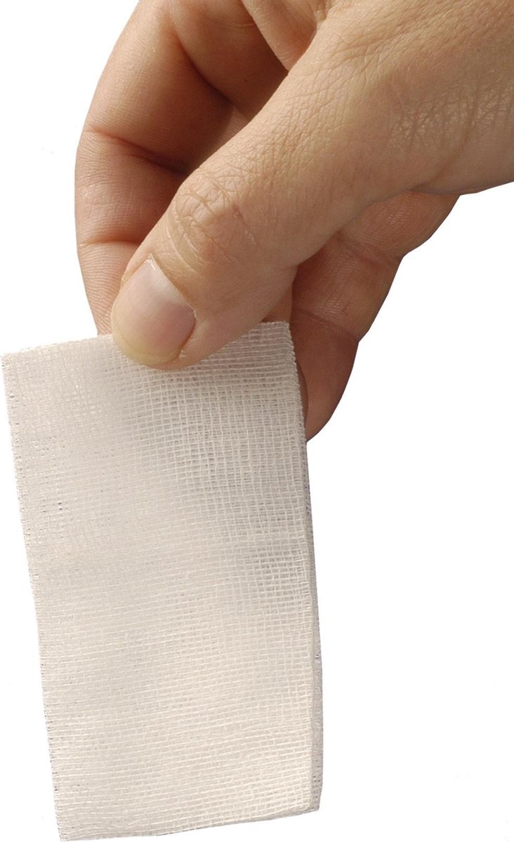 Goedkoopste HEKA pres hydrofiel gaaskompres 5 x 5 cm steriel - 12 lagen (10 stuks