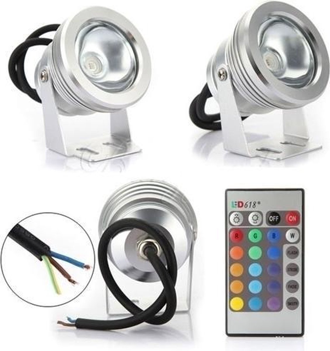 10 watt LED spot light RGB outdoor