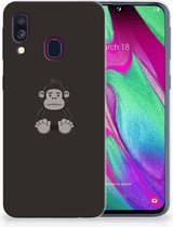 PU Silicone Etui Bumper Gel pour Samsung Galaxy A40 Coque Téléphone Gorille