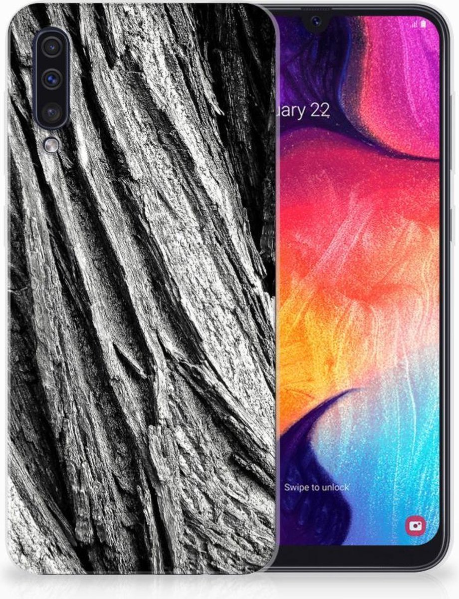 Bumper Hoesje Samsung Galaxy A50 Boomschors Grijs