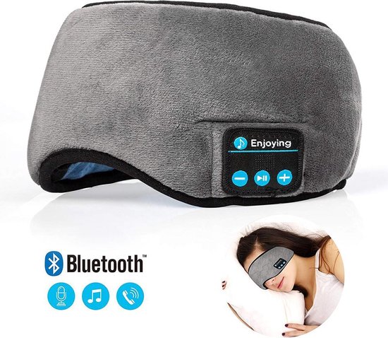 Masque de sommeil avec haut-parleurs et microphone Bluetooth intégrés |  bol.com
