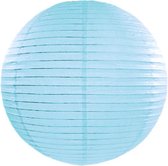 Decoratieve lampion licht blauw 20cm