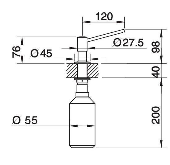 BLANCO(512593) Zeeppomp TORRE 314 mm Chroom BLANCO(512593) Zeeppomp TORRE 314 mm Chroom