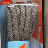 3 mm x 75cm Grijs - Rond Cord 100% katoen schoenveter