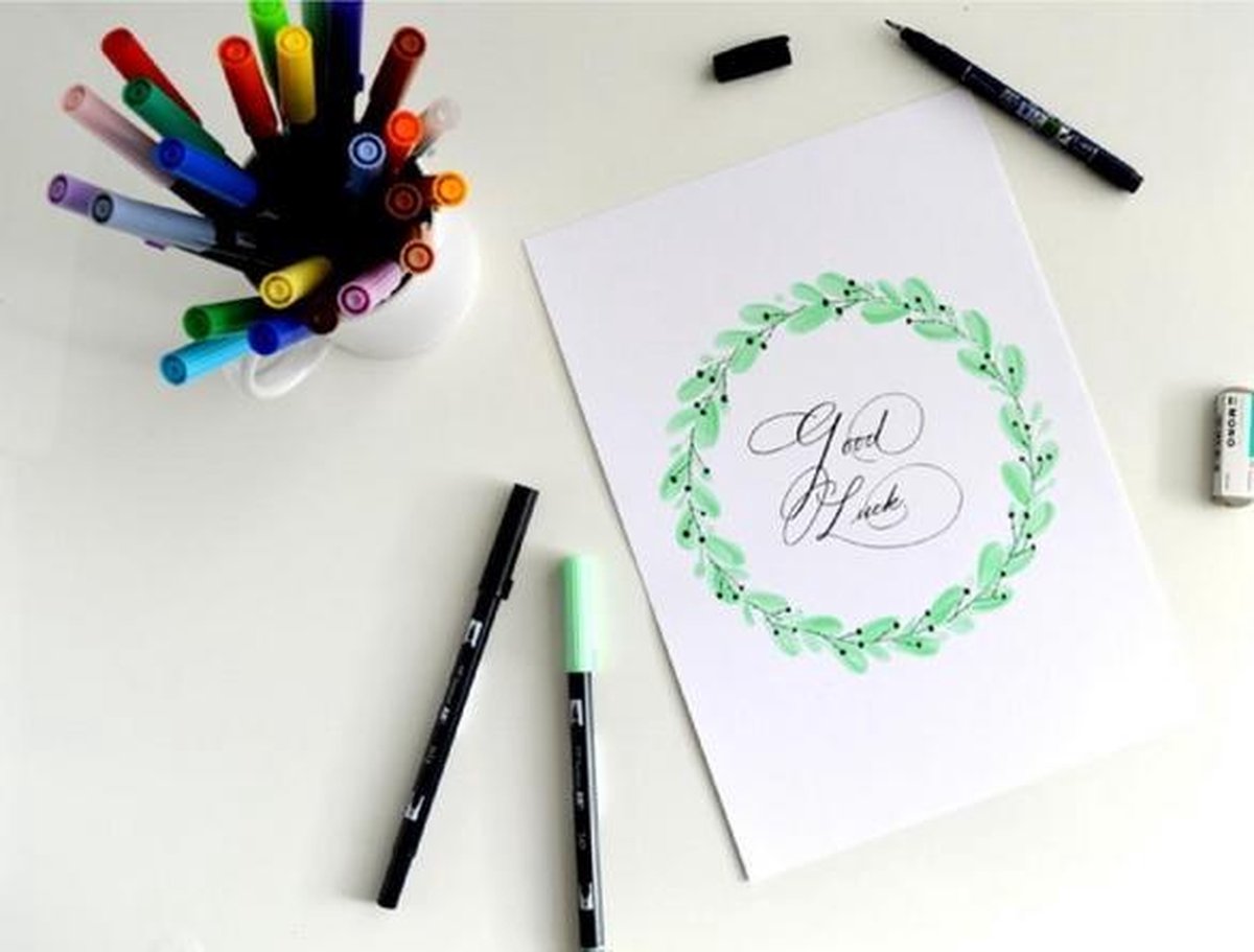 Tombow Brush pen - ABT 942 - Dual Brushpen - Cappuccino - Creme — afbeelding 6