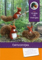 DIY wolvilt pakket: eekhoorntjes