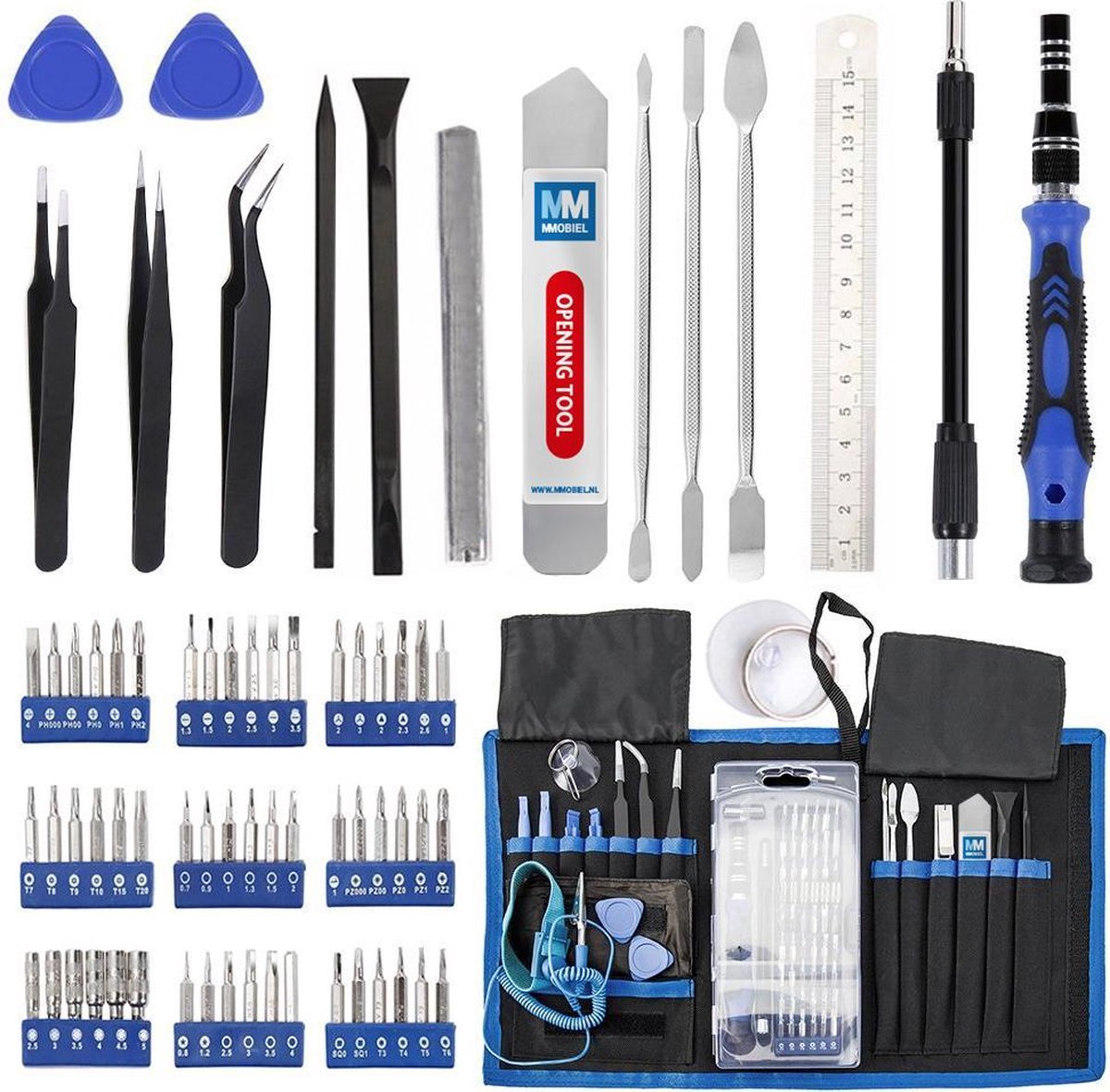 UnaMela 140-in-1 Mini Accuschroevendraaier Set - Precisie Reparatieset Met 120 Bits