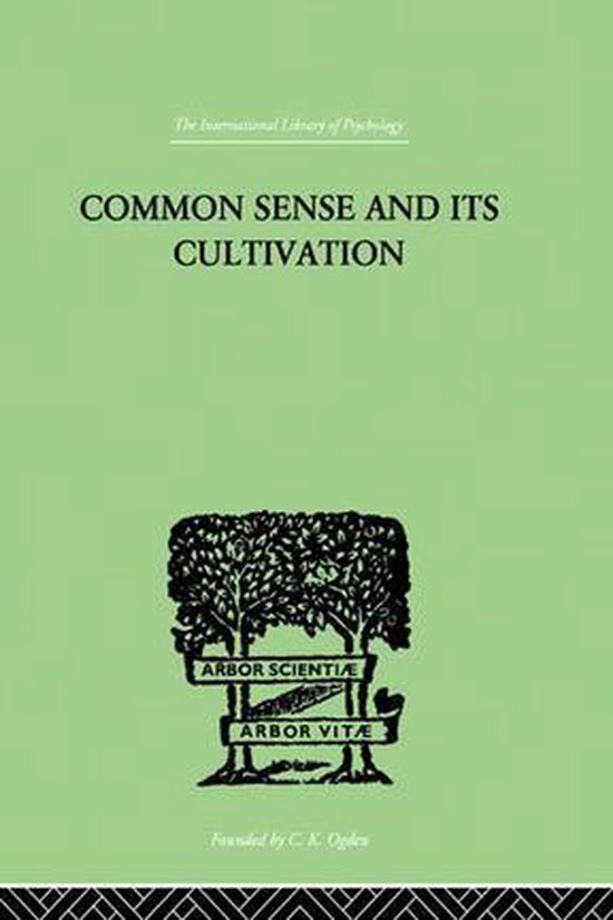 Common Sense and Its Cultivation - cover