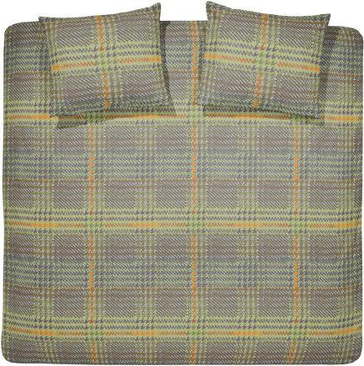 Damai Vadello Dekbedovertrek - Katoen - Lits-jumeaux - 240x200/220 cm - Khaki