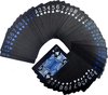 Afbeelding van het spelletje Luxe speelkaarten set - Zwart, Blauw & Wit - Waterproof - Kaartspel