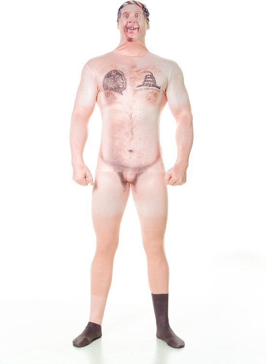 Morphsuits™ Censored Naked HillBilly Faux Real - SecondSkin - 164/176 cm
