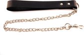 Rouge Garments Leather Dog Lead with Chain