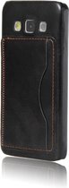 Javu - Samsung Galaxy A3 (2015) Hoesje - Back Case Ruimte voor Pasje Cabello Zwart