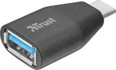 Trust USB-C naar USB-A adapter - Zwart