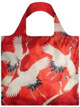 WOMAN'S HAORI White and Red Cranes Bag