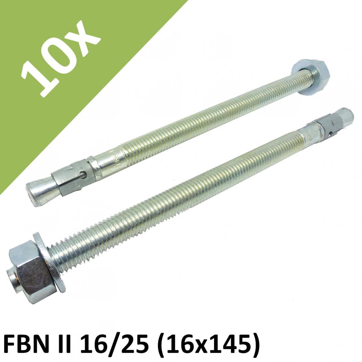 Fischer Snelbouwanker FBN II 8/100 elektrolytisch verzinkt staal - 40783 Fischer Snelbouwanker FBN II 8/100 elektrolytisch verzinkt staal - 40783