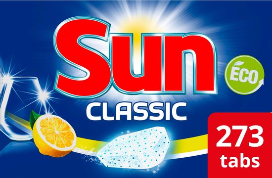 Sun Classic Citroen vaatwastabletten - 7x39 tabs - Met frisse citroengeur