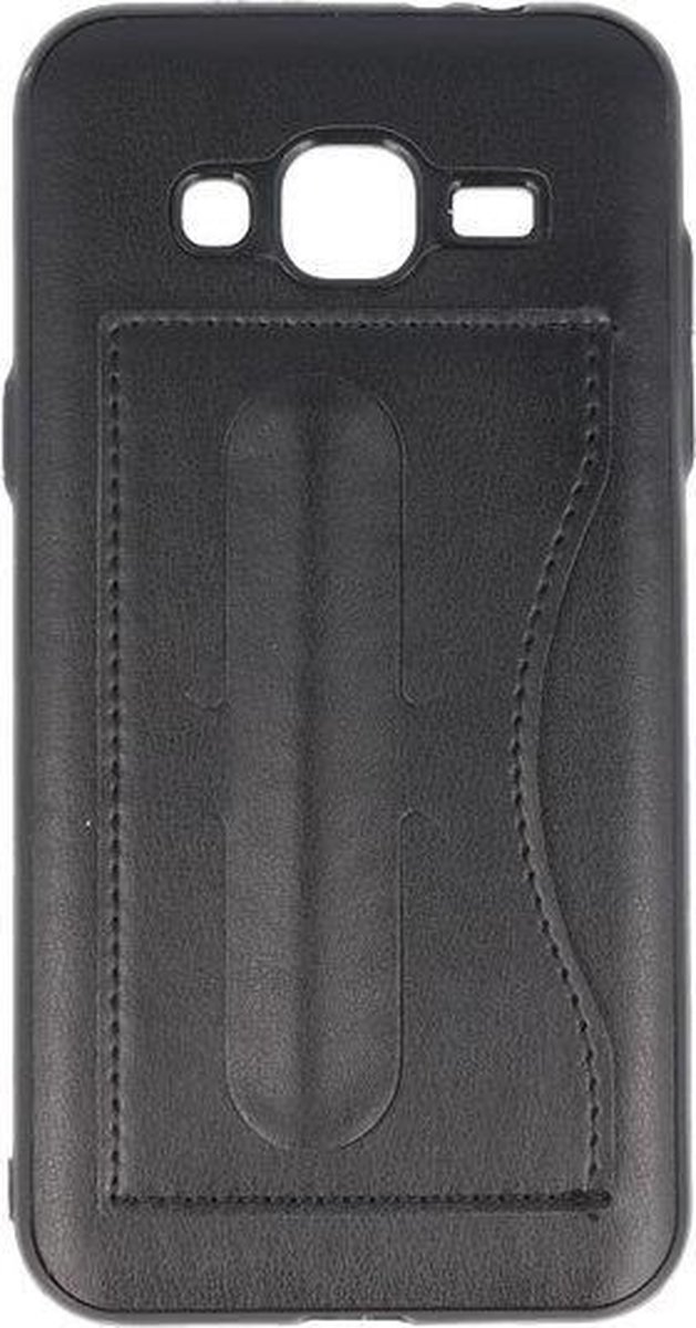 BestCases.nl Samsung Galaxy J3 2016 Stand TPU back case hoesje Zwart