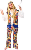 Hippie kleurrijk bloemen kostuum voor volwassenen - Volwassenen kostuums