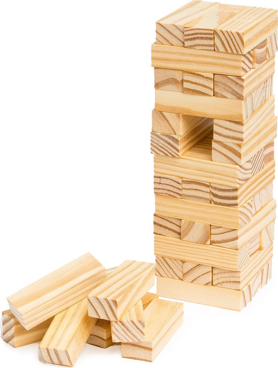 Retr-Oh! Houten Stapeltoren - stapel spel - Jenga blokken - vallende toren - Retr-Oh!