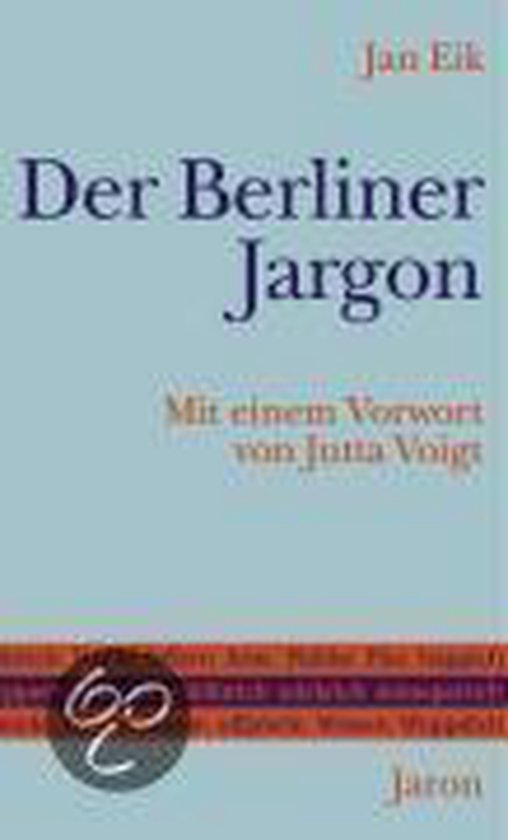 Der Berliner Jargon - cover