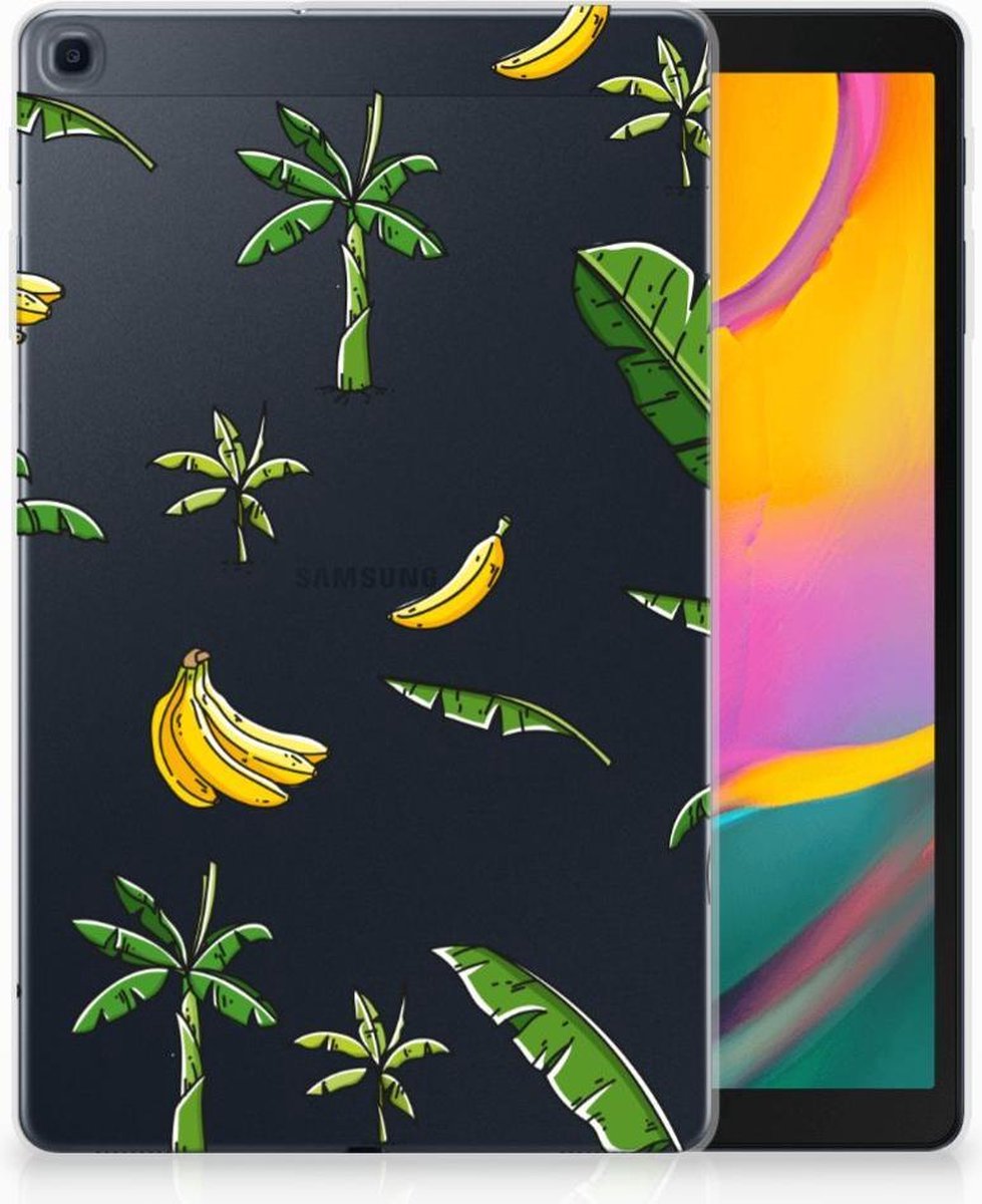 Samsung Galaxy Tab A 10.1 (2019) Siliconen Hoesje Banana Tree