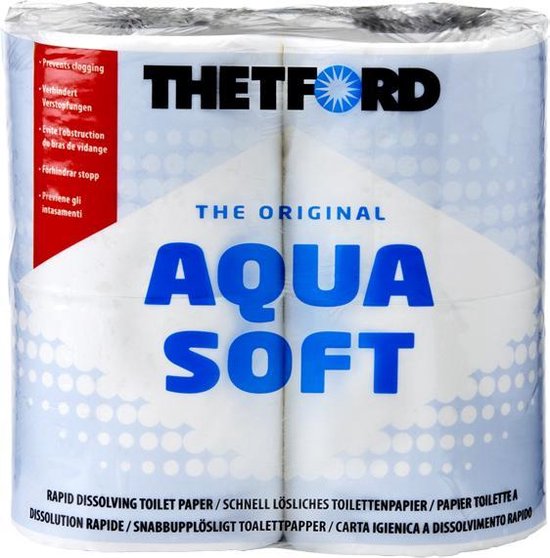 Thetford - Aqua Soft Toiletpapier - 4 Rollen | bol.com