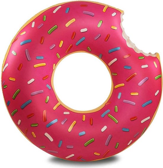 Aandringen Vooroordeel Allerlei soorten Opblaasbare Donut Zwemband - 122 cm | bol.com