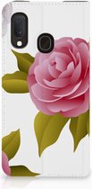 Geschikt voor Samsung Galaxy A20e Smart Cover Roses