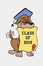 Class of 2019 Graduation Diploma Cute Dog