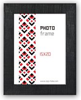 ZEP - Kunststof Fotolijst Garda zwart voor foto formaat 30x40 cm - K434B