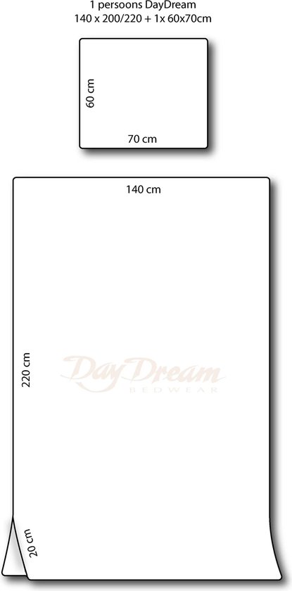 Day Dream Panter - Dekbedovertrek - Eenpersoons - 140x200/220 cm - bruin - Day Dream