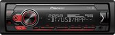 Pioneer MVH-S410BT Autoradio Enkel din Rood-USB-Bluetooth - 4 x 50 W