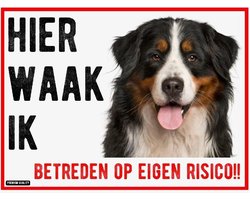 Waakbord Berner Sennen Dibond 20x15cm
