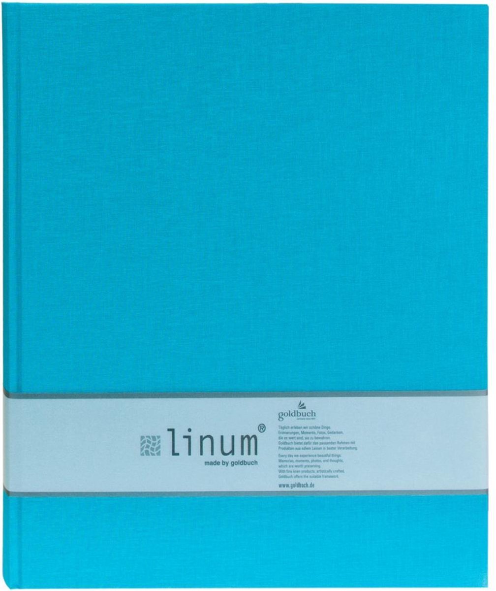 GOLDBUCH GOL-27918 Fotoboek LINUM turquoise, 30x31 cm, 60 blz