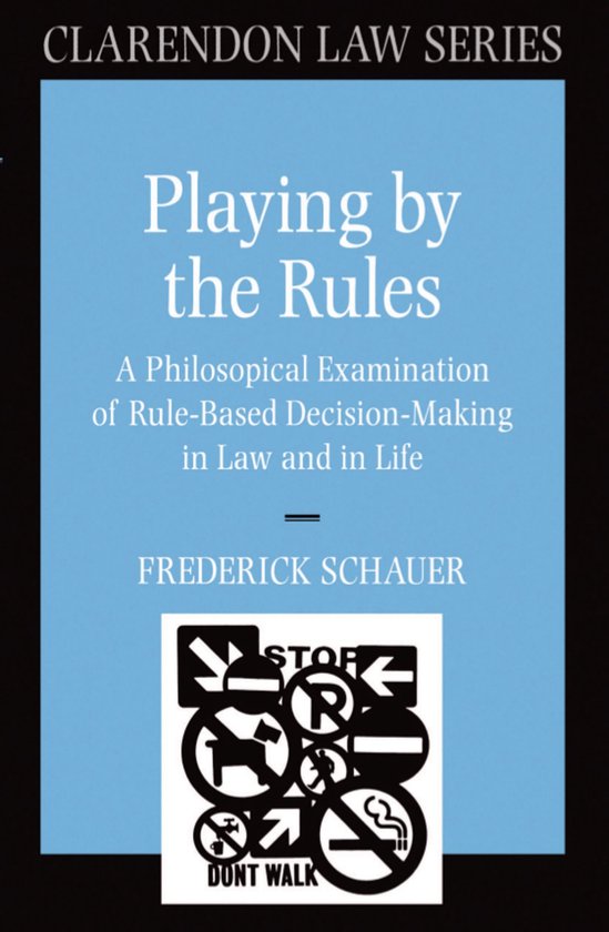 Clarendon Law Series - Playing by the Rules - cover