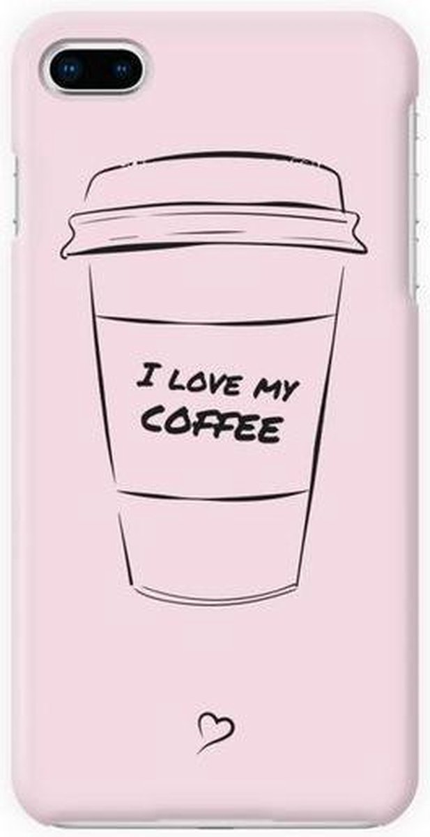 Fashionthings - I love my coffee - Eco-friendly - iPhone 7/8 Plus hoesje / cover / softcase