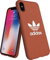 Adidas Originals Adicolor Backcover iPhone X / Xs hoesje - Oranje