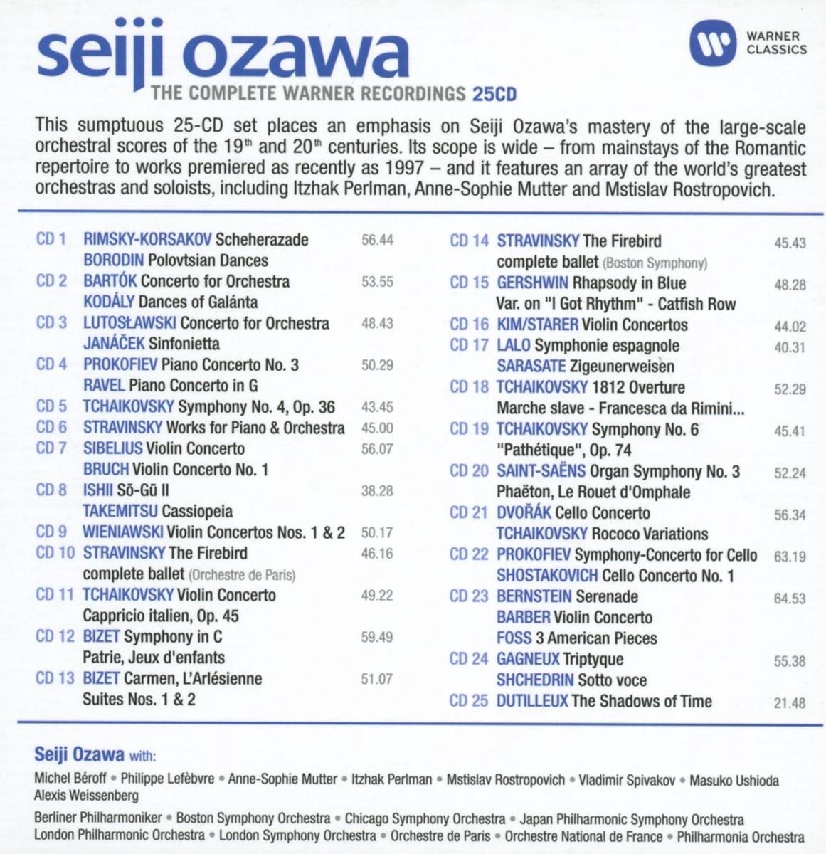 The Complete Warner Recordings, Seiji Ozawa | CD (album