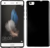 Huawei P8 Lite Silicone Case s-style hoesje Zwart