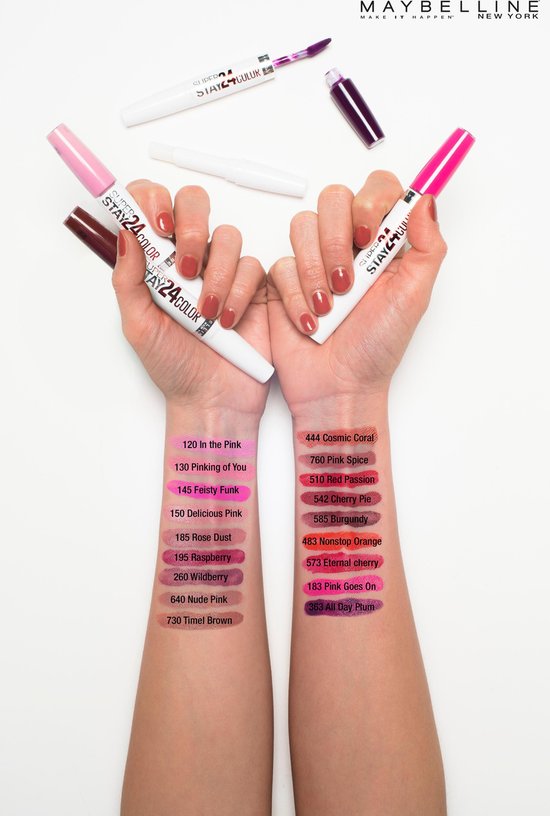 Maybelline Superstay 24H Lippenstift - 150 Delicious Pink